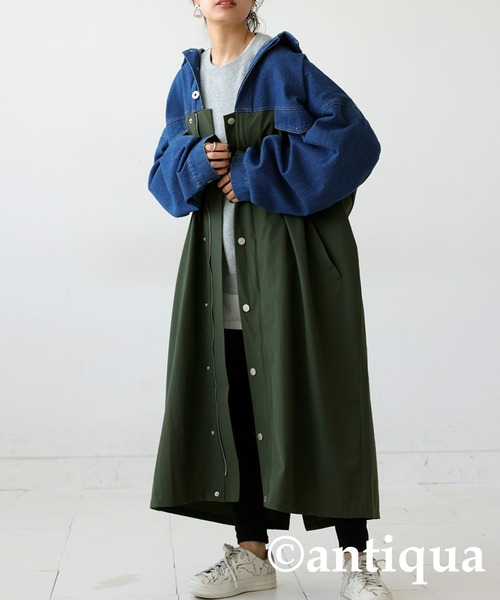 antiqua（アンティカ） コート ジャケット デニムドッキングコート