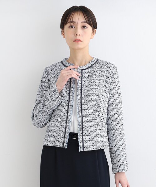 INDIVI ジャケット2点（紺/サイズ40）・（白/サイズ38） INDIVI ジャケット2点（紺/サイズ40）・（白/サイズ38）