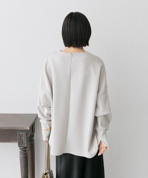 ベストセラー リヴドロワ ダンボールポンチョプルオーバー グレー RIVE DROITE（リヴドロワ） tシャツ ダンボールポンチョプルオーバー