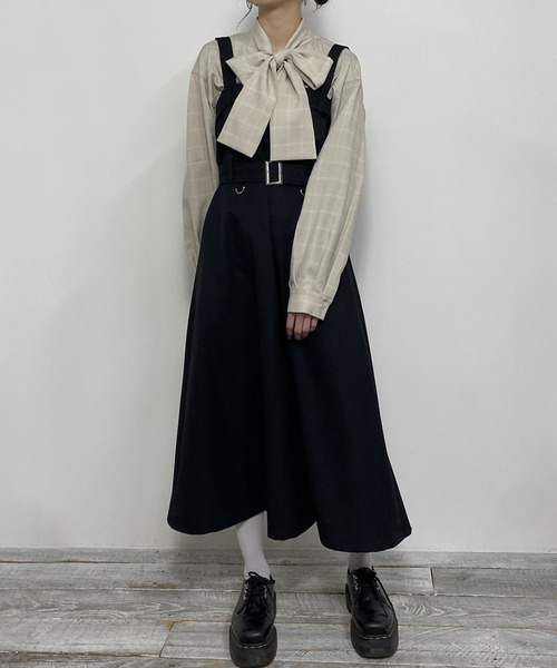 ブラウス シャツ フロントタッククロップドボウタイシャツ レディース ブラウス シャツ フロントタックボウタイブラウス レディース