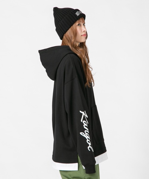 KANGOL パーカー 「KANGOL/カンゴール」 フェイクレイヤード 袖