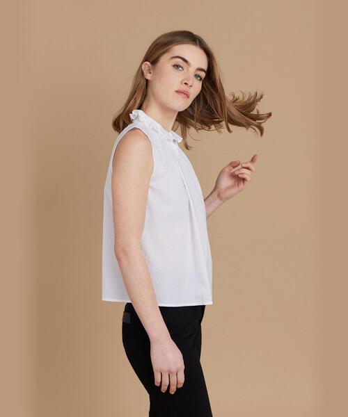 agnes b. ブラウス シャツ UF95 CHEMISE フリル レディース : ZOZOTOWN 
