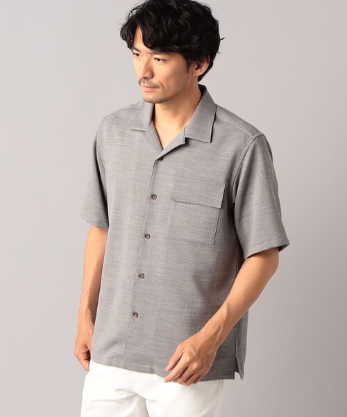 最終値下げ！45rpm★メンズトップス COMME CA MEN シャツ 「4カラー展開」リフラクス オックス半袖
