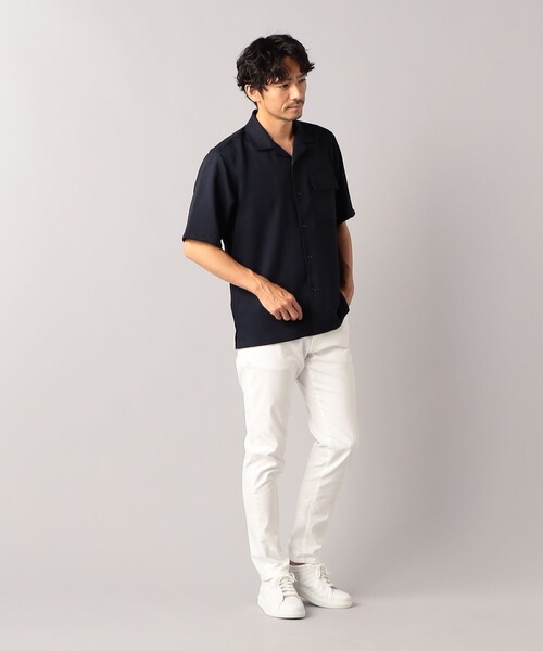 COMME CA MEN シャツ 「4カラー展開」リフラクス オックス半袖