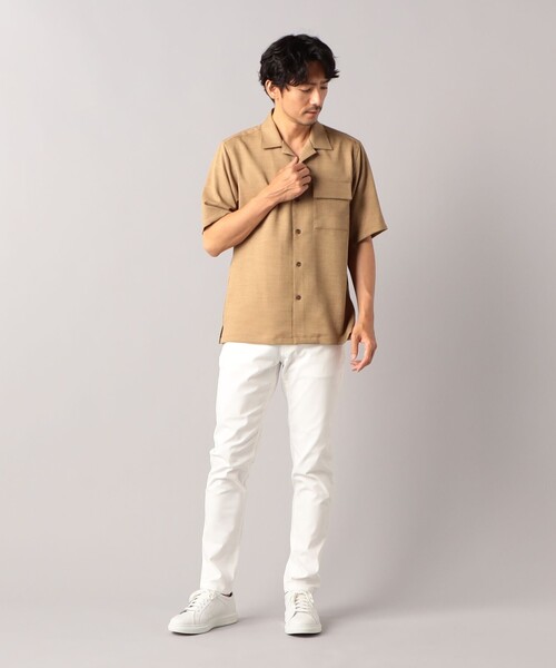 COMME CA MEN シャツ 「4カラー展開」リフラクス オックス半袖