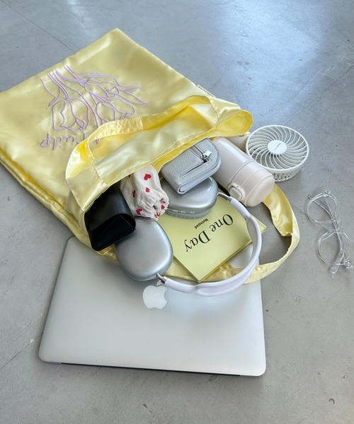 【totoron】♥絣いっぱいチューリップバッグ♥ チャーム付 sold out ✦ ふんわりしっぽの招き狛狐 ✦ 水ノ音 ✦ バッグ