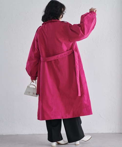 【ISABEL MARANT】BURGUNDY-RED 加工ステンカラー コート HARE（ハレ） ステンカラーコート コート ファイヤーマンバックル