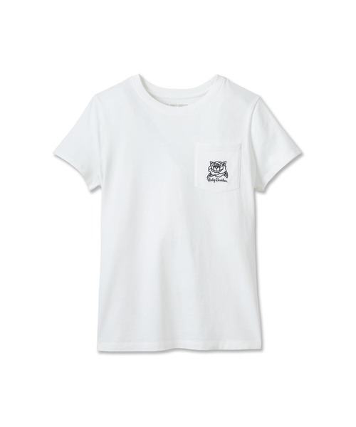 tシャツ H-DローズバッドポケットTシャツ レディース