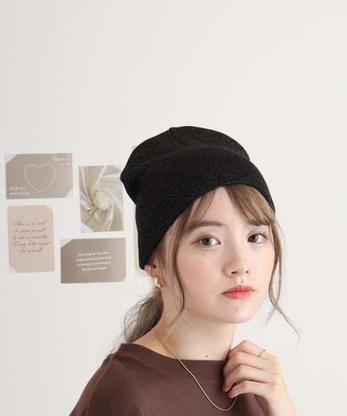 FUNALIVE（ファンアライブ） ニット帽 ニットキャップ ラメニット