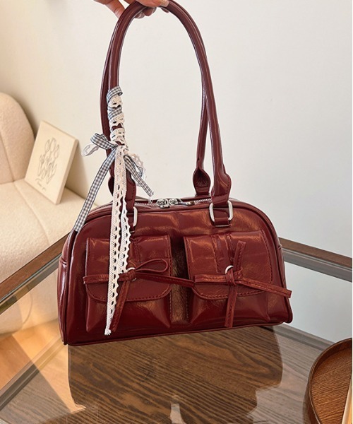 gossip!ロサンゼルス ハンドバッグ Y2K ダブルリボンデザイン