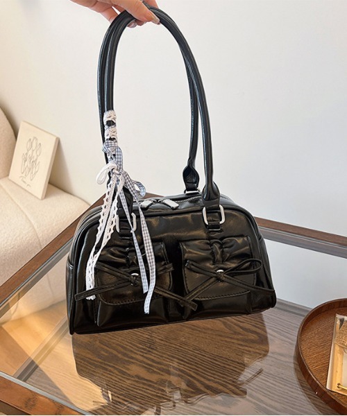 【regalo】希少00s\"Y2K\"リアルレザーハンドバッグ　ブラック regalo】希少00s