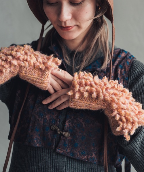 ORIENT MILLINERY アームカバー 「HAND KNIT」 PIGMO KNIT ARM WARMERS