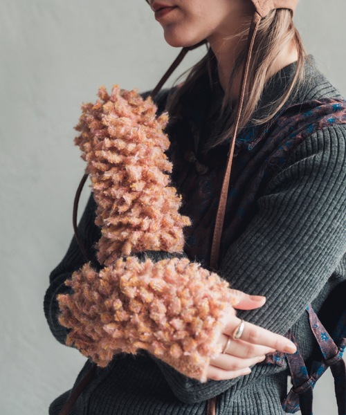 ORIENT MILLINERY アームカバー 「HAND KNIT」 PIGMO KNIT ARM WARMERS