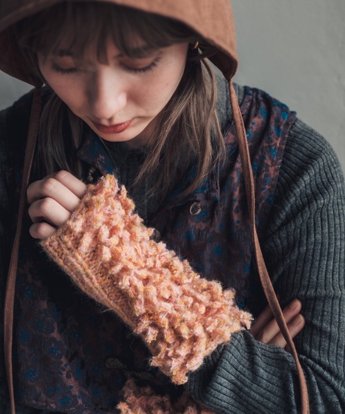 ORIENT MILLINERY アームカバー 「HAND KNIT」 PIGMO KNIT ARM WARMERS