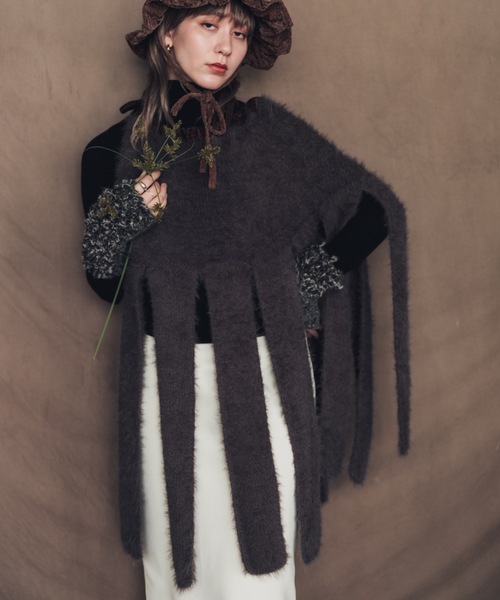 ORIENT MILLINERY アームカバー 「HAND KNIT」 PIGMO KNIT ARM WARMERS