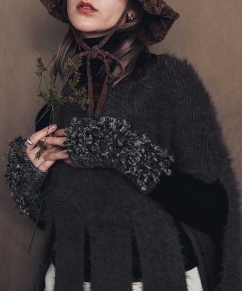 ORIENT MILLINERY アームカバー 「HAND KNIT」 PIGMO KNIT ARM WARMERS