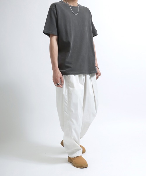 チノパン タックワイドパンツ/カラーパンツ/バレルパンツ/バルーン