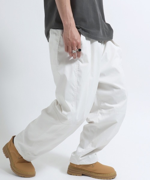 チノパン タックワイドパンツ/カラーパンツ/バレルパンツ/バルーン
