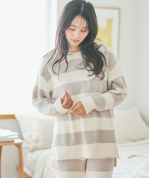 パジャマ ルームウェア 「LAFUKU/ラフク」もちふわマシュマロニット