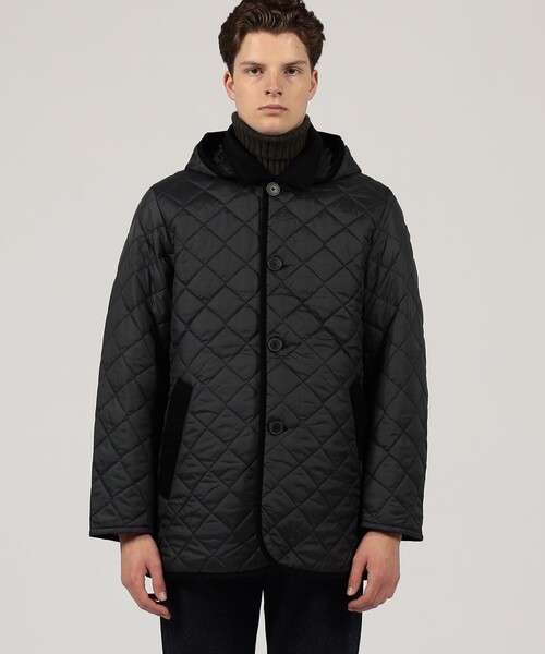 LAVENHAM ステンカラーコート コート DENSTON ポリエステル