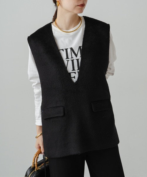 「LOUNGEDRESS」 ノースリーブブラウス FREE グレー レディース Loungedress 「LOUNGEDRESS」 ノースリーブブラウス FREE グレー