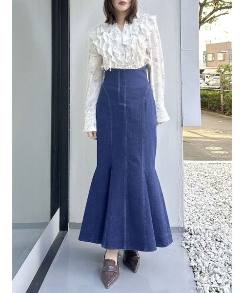 dazzlin バックレースアップアシメマーメイドスカート バックレースアップアシメマーメイドスカート[品番：MKSW0061502