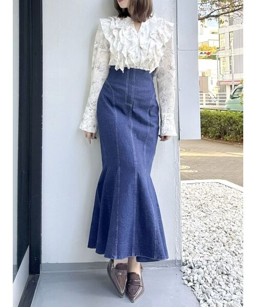 dazzlin バックレースアップスイッチングマーメイドスカート dazzlin スカート バックレースアップスイッチングマーメイド