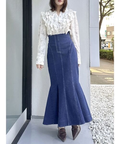 dazzlin バックレースアップアシメマーメイドスカート バックレースアップアシメマーメイドスカート[品番：MKSW0061502