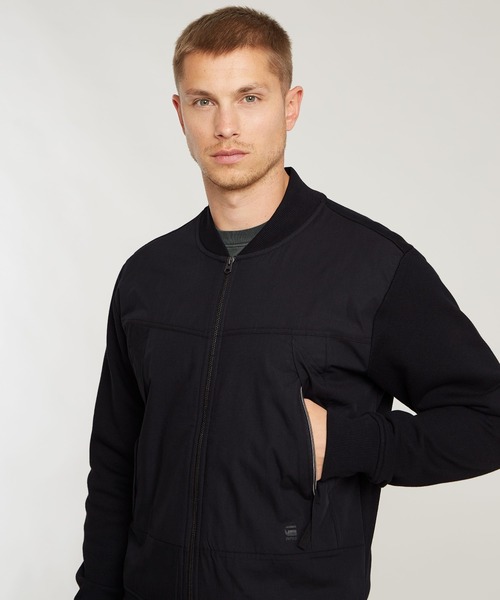 G-STAR RAW ブルゾン アウター Woven Mix Relaxed Sweater/異素材