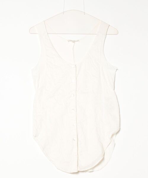 HELMUT LANG 「HELMUT LANG」 ノースリーブブラウス P ホワイト