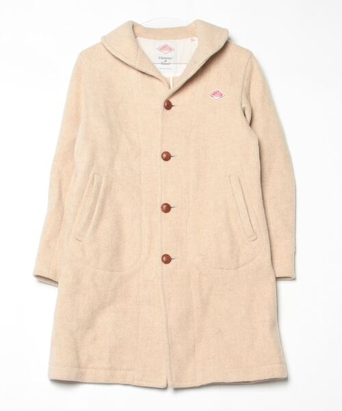 美品　ダントン　ステンカラーコート　ベージュ　36 DANTON ダントン ステンカラーコート JD-8780 ウィメンズ レディース