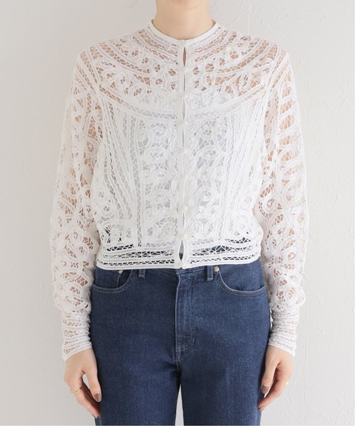 IENA LA BOUCLE ブラウス シャツ 「追加」IENA バテンレースブラウス 