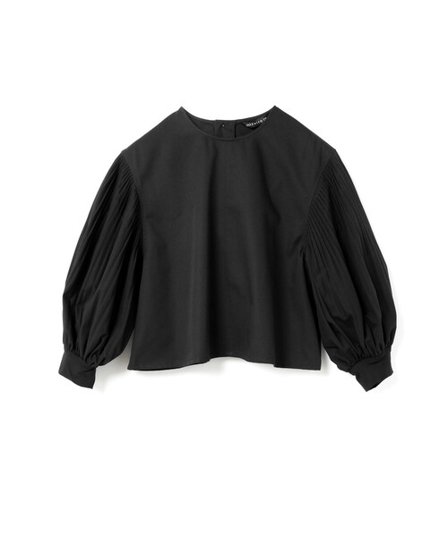 tシャツ mizuiro ind プリーツパフスリーブプルオーバー レディース