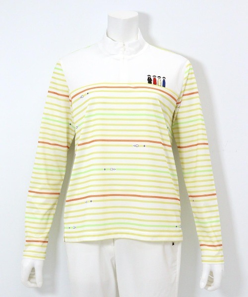coco 未使用品 ピッコーネクラブ PICONE CLUB レディース ベスト 1(M) 白×マルチカラー クルーネック ニット coco 未使用品 ピッコーネクラブ PICONE CLUB レディース ベスト