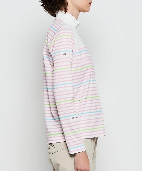 Picone CLUB tシャツ マルチボーダープルオーバー レディース