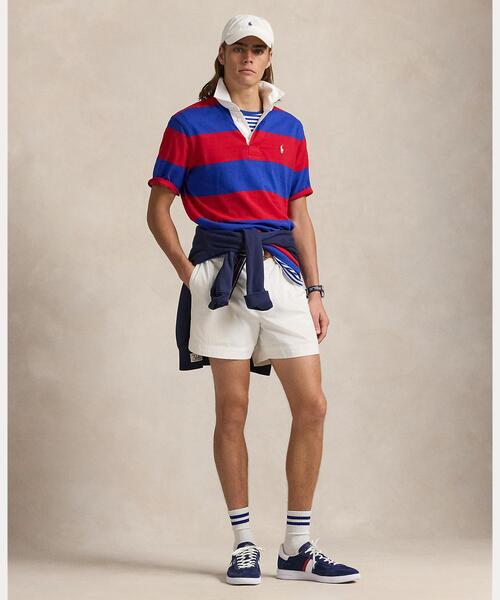お16☆ POLO BY RALPH LAUREN ラグビーシャツ メンズ S POLO RALPH LAUREN ポロ ラルフローレン 長袖 ラグビーシャツ
