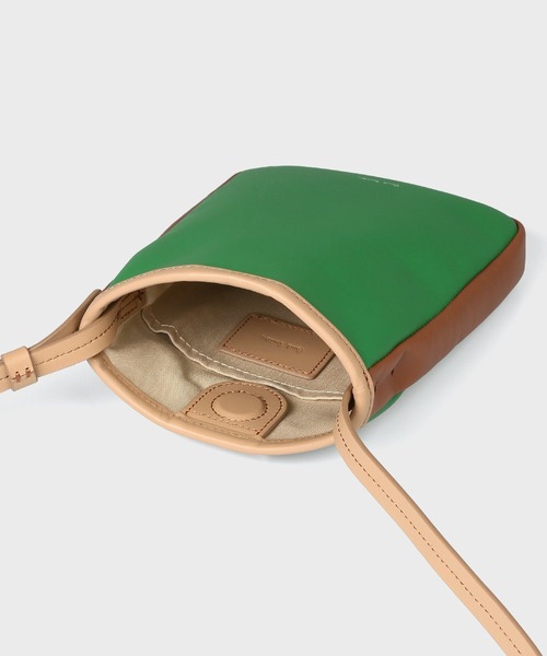 Paul Smith / ポールスミス  セミショルダーバッグ がま口  レザー グリーン ブランド 中古  [0990012488] Paul Smith / ポールスミス セミショルダーバッグ がま口 レザー