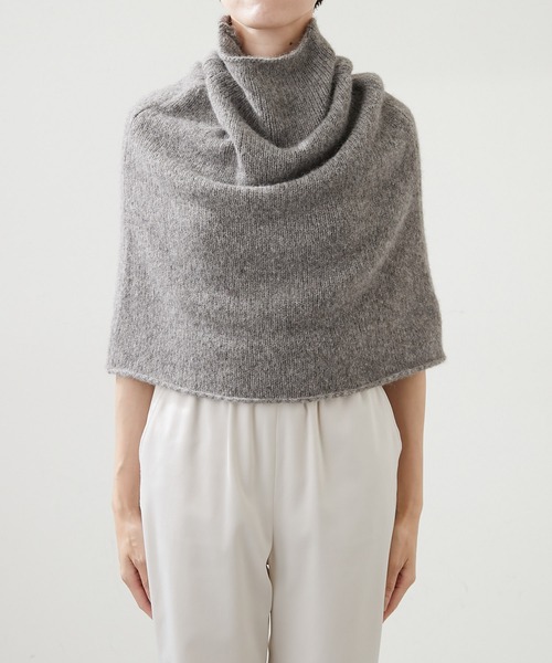 Whim Gazette（ウィム ガゼット） ニットポンチョ FREE グレー