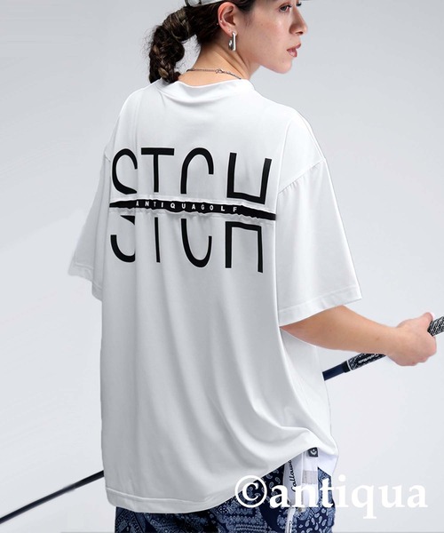 tシャツ 「STCH」バックロゴデザインTシャツ レディース メンズ