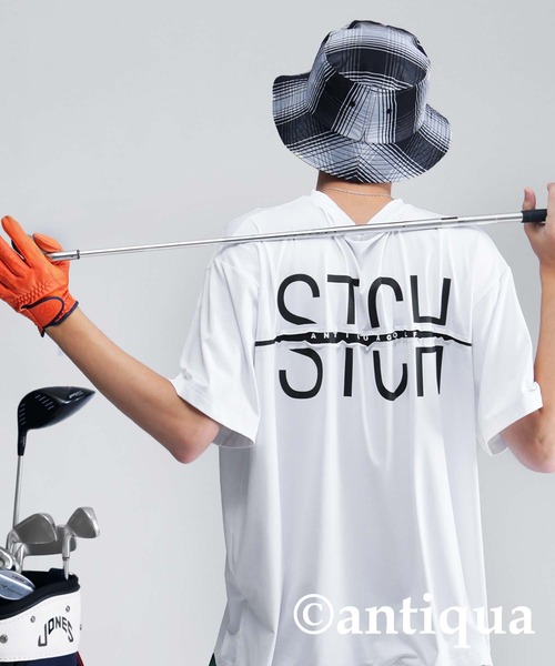 antiqua（アンティカ） antiqua tシャツ 半袖 「STCH」バックロゴ