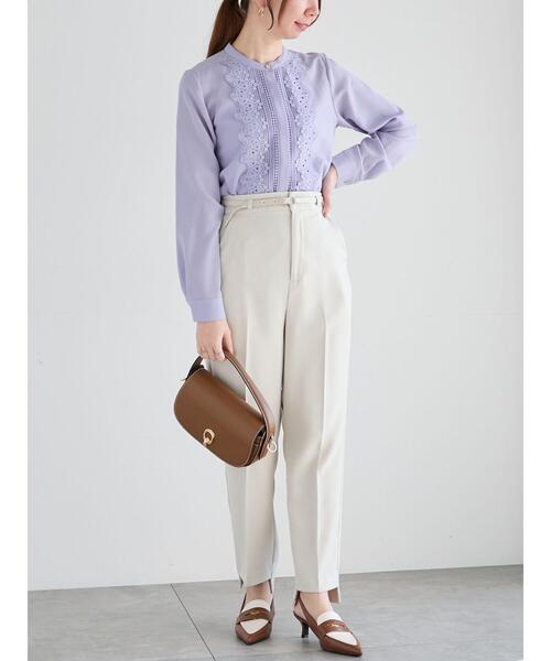 Te chichi ブラウス シャツ フロントレースブラウス レディース