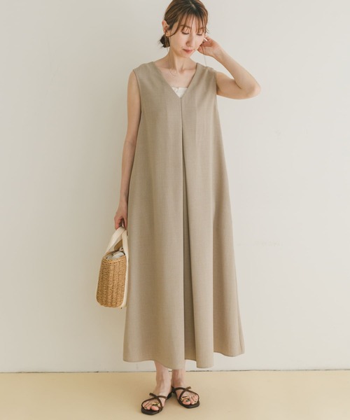 kirin☻︎様新品◎URBAN RESEARCH DOORS◎リネンワンピース URBAN RESEARCH DOORS ワンピース リネンギャザーワンピース