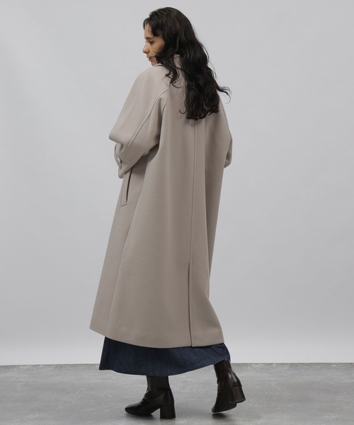 「LAKOLE」 ステンカラーコート MEDIUM ライトベージュ レディース_画像7