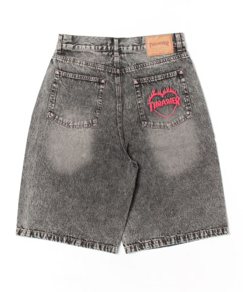 バズりデニム★ビックリボンデニムパンツ 新品タグ付き pumpkin port ジーンズ デニム デニムパンツ レース切替 デニム