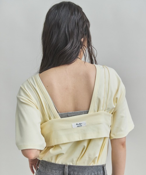 MIRROR STOKE tシャツ 「ZOZO限定」BACK OPEN TSHIRT×STICH