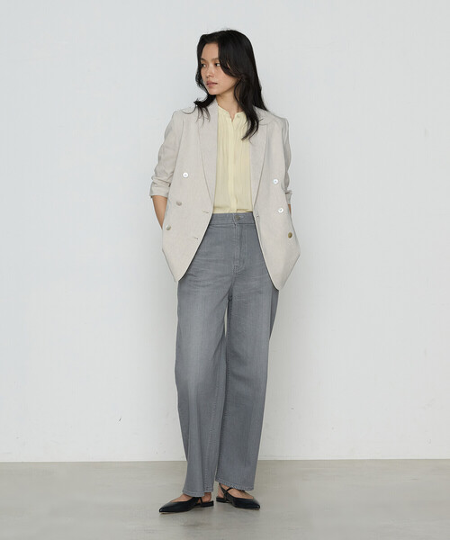 K．T キヨコ タカセ（K．T KIYOKO TAKASE）/【セットアップ対応】シャンブレーカッセン ブラウス K.T KIYOKO TAKASE（K.T キヨコ タカセ） ブラウス シャツ