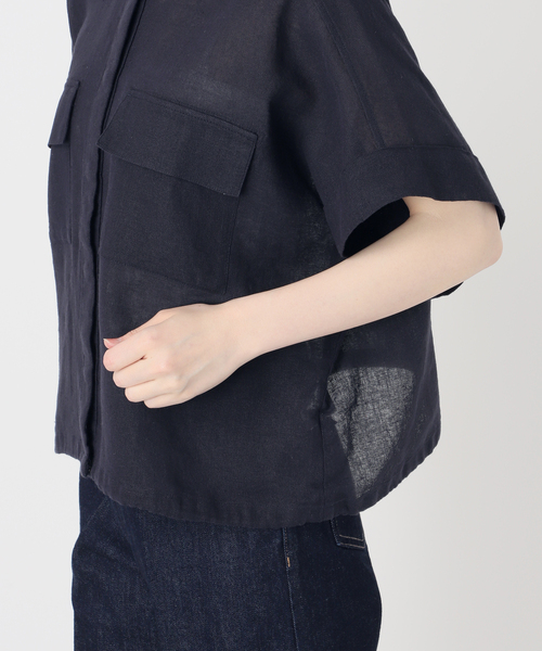 B.C STOCK / リネンブレンドメッシュSSドルマンブルゾン 新品 B.C STOCK リネンブレンドメッシュSSドルマンブルゾン