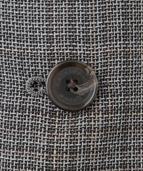 【未使用】マッキントッシュロンドン ジャケット リネン混 40 グレー メンズ 2024年春夏モデル】【BREASY JACKET】LENO CLOTH セットアップ