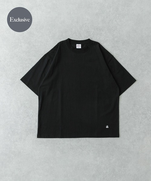 Brook ダックプリント Tシャツ S ネイビー shufflestore_bb2-086