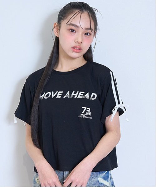 LOVETOXIC tシャツ 「LTXC」「吸水速乾/さらさら」袖リボンゲームT LOVETOXIC tシャツ 「LTXC」「吸水速乾/さらさら」袖リボンゲームT